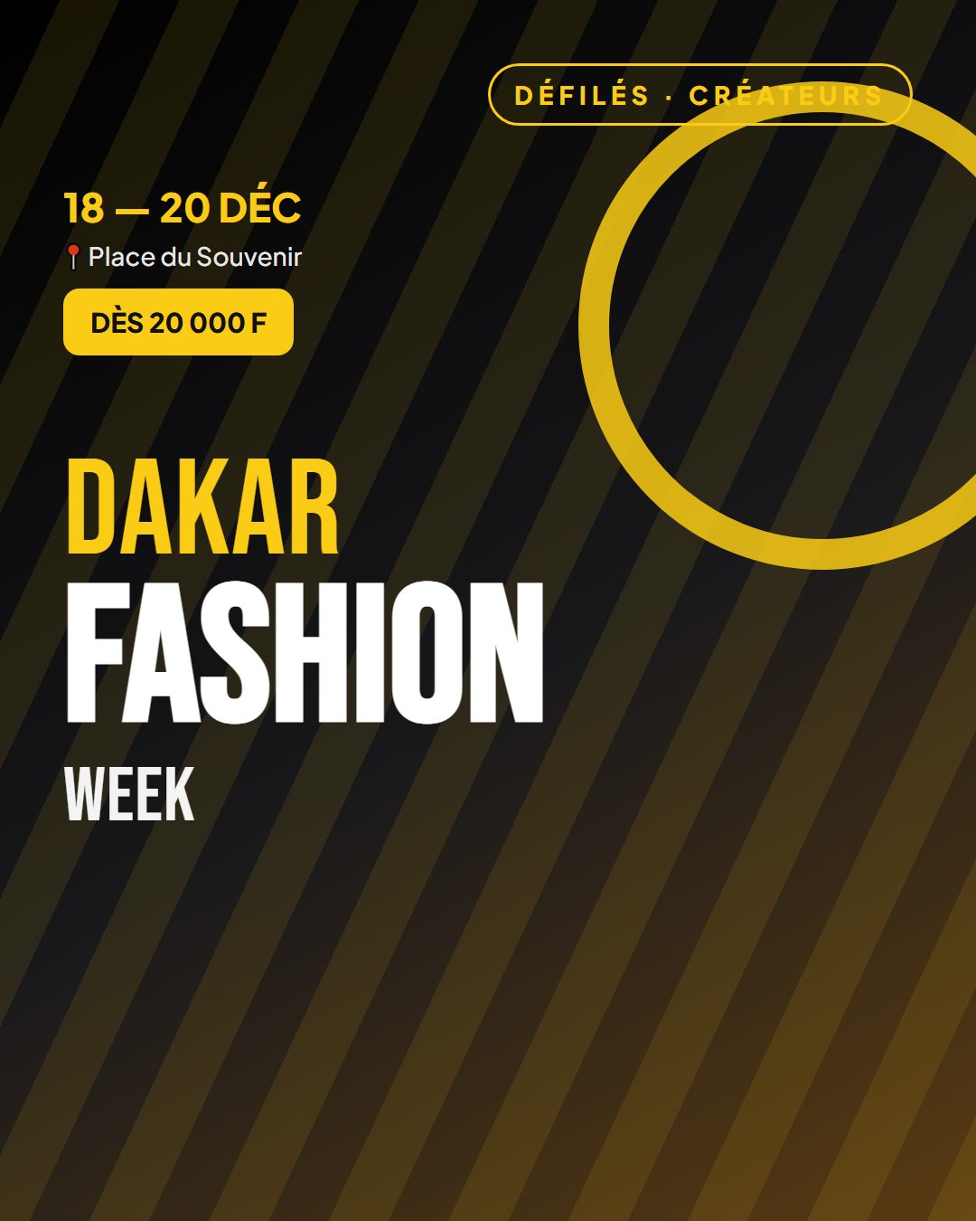 Affiche : Dakar Fashion Week
