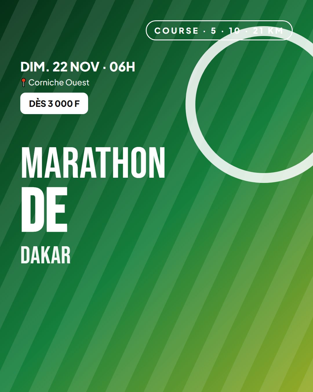 Affiche : Marathon de Dakar